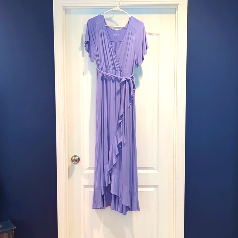 Isabel Ruffled Maternity Dress